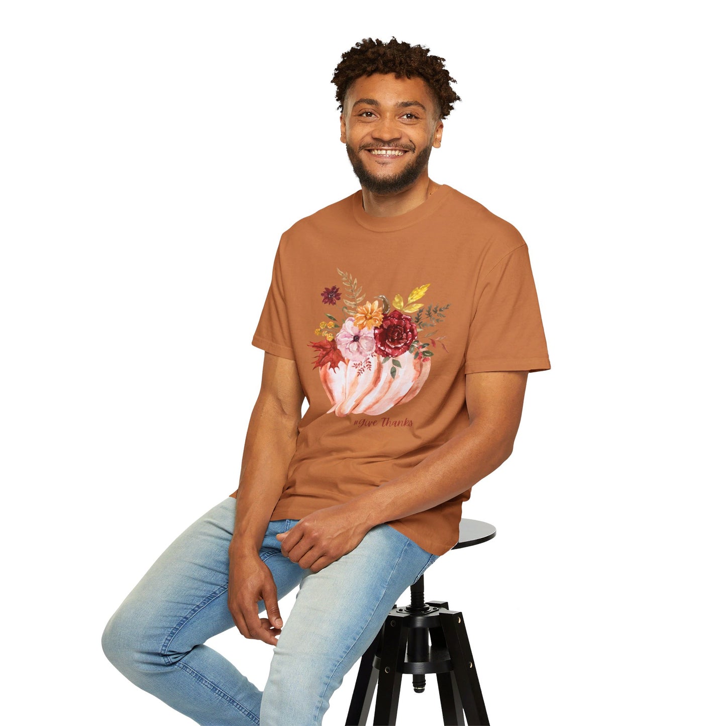 Give Thanks, Unisex Garment-Dyed T-shirt