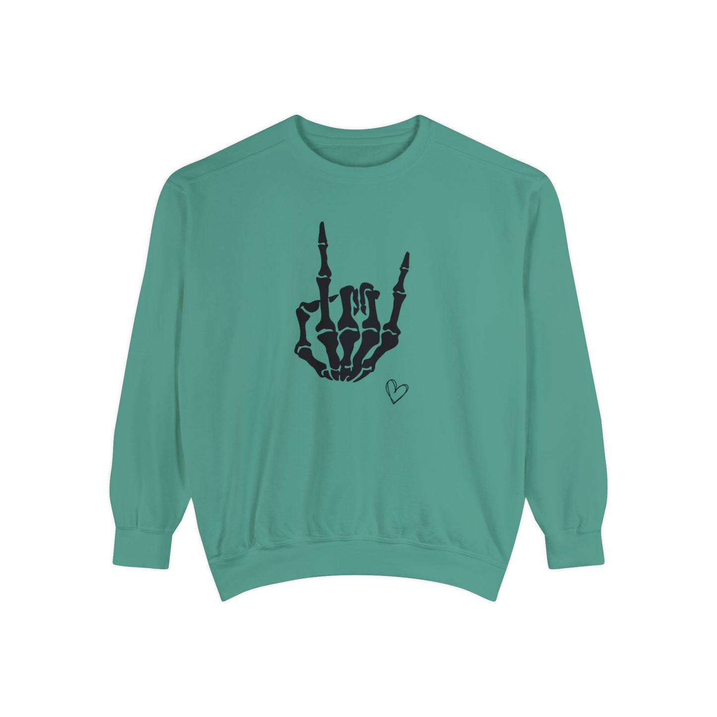 Skeleton Hand, Unisex Garment-Dyed Sweatshirt
