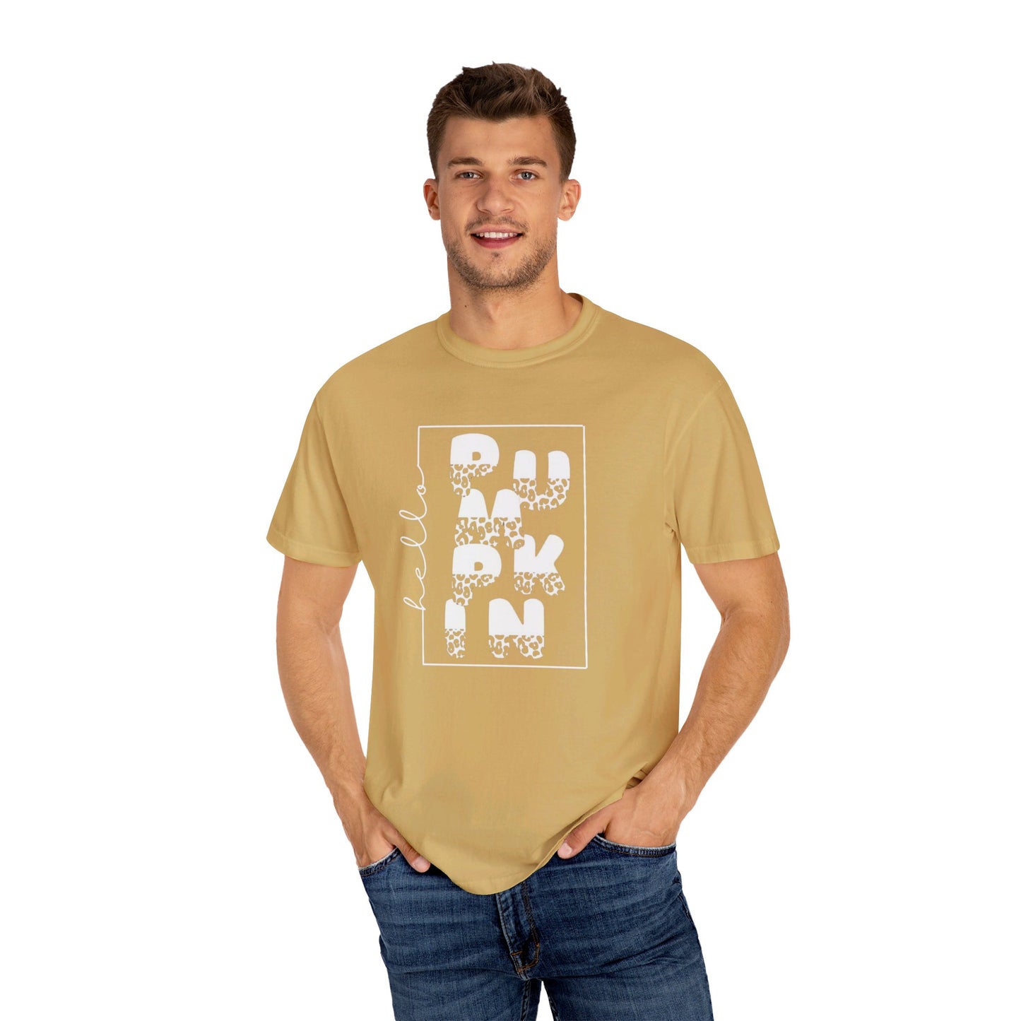 Hello PUMPKIN, Unisex Garment-Dyed T-shirt
