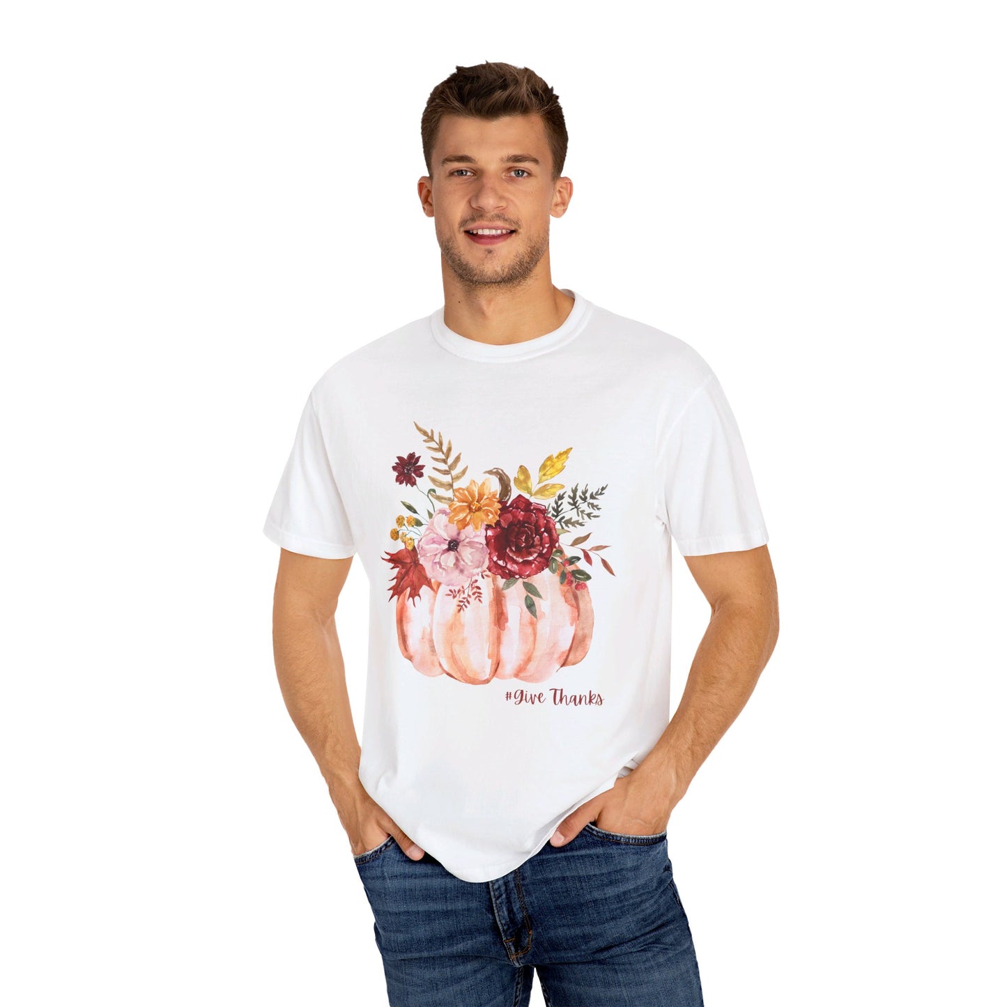 Give Thanks, Unisex Garment-Dyed T-shirt