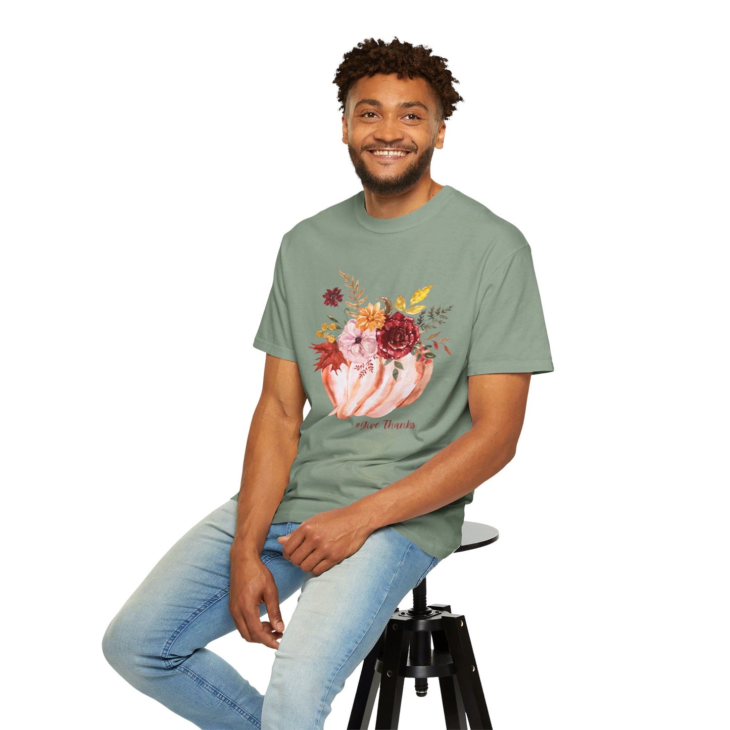 Give Thanks, Unisex Garment-Dyed T-shirt