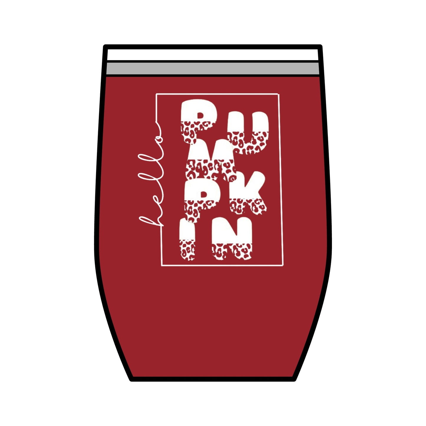 Hello Pumpkin' Wine Tumbler, 12oz.