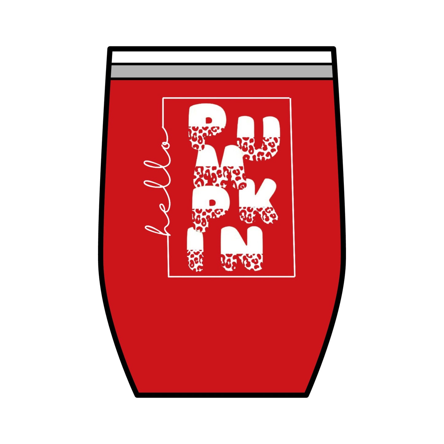 Hello Pumpkin' Wine Tumbler, 12oz.