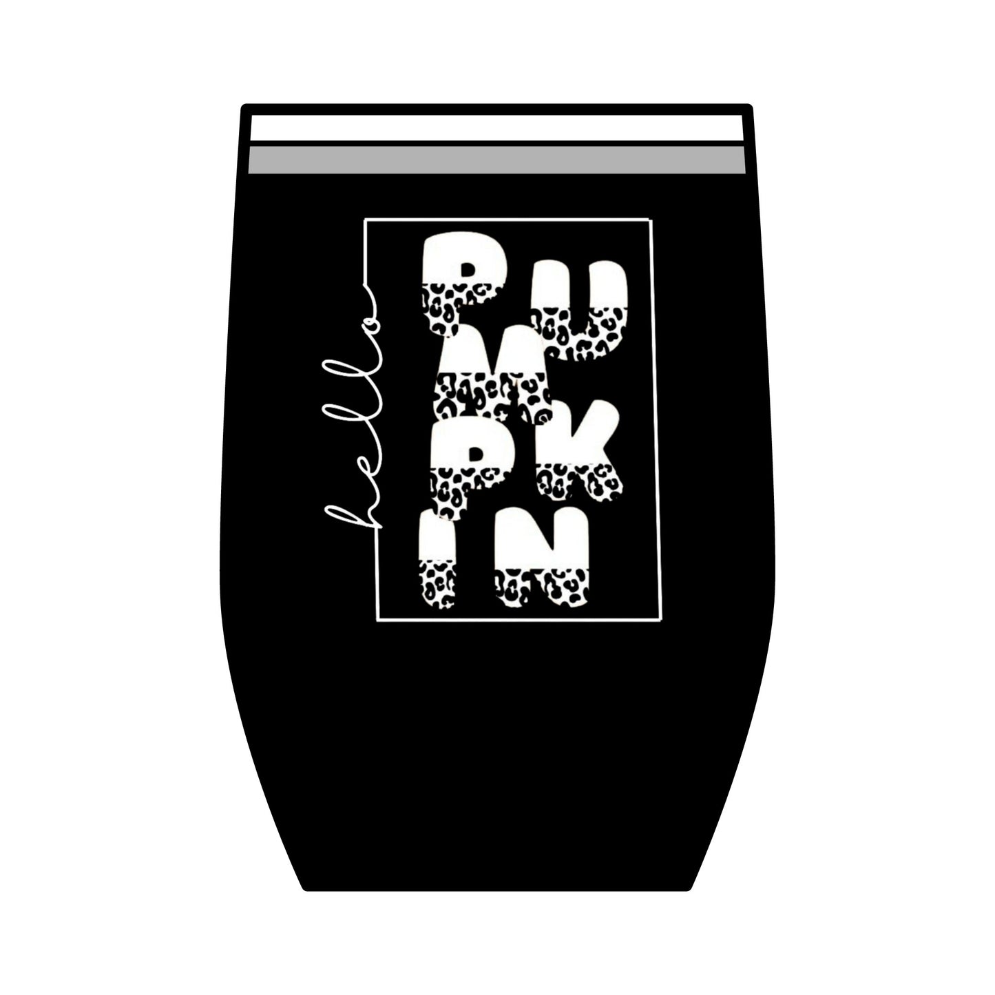 Hello Pumpkin' Wine Tumbler, 12oz.