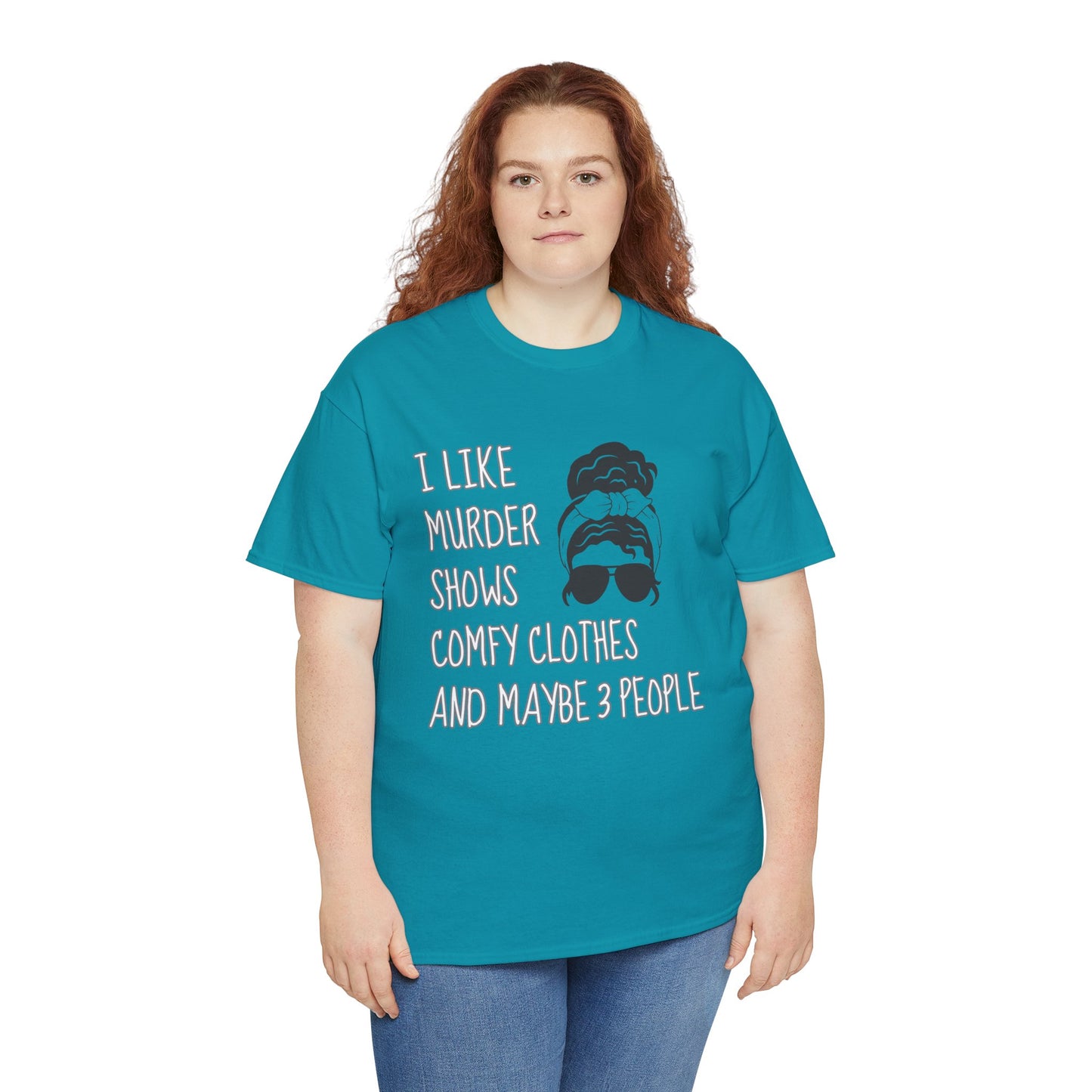 murder shows & comfy clothes, Unisex Heavy Cotton Tee