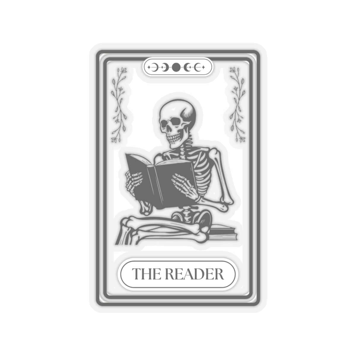 The Reader Tarot Card Sticker, Copy of One More Chapter WB, Kiss-Cut Stickers
