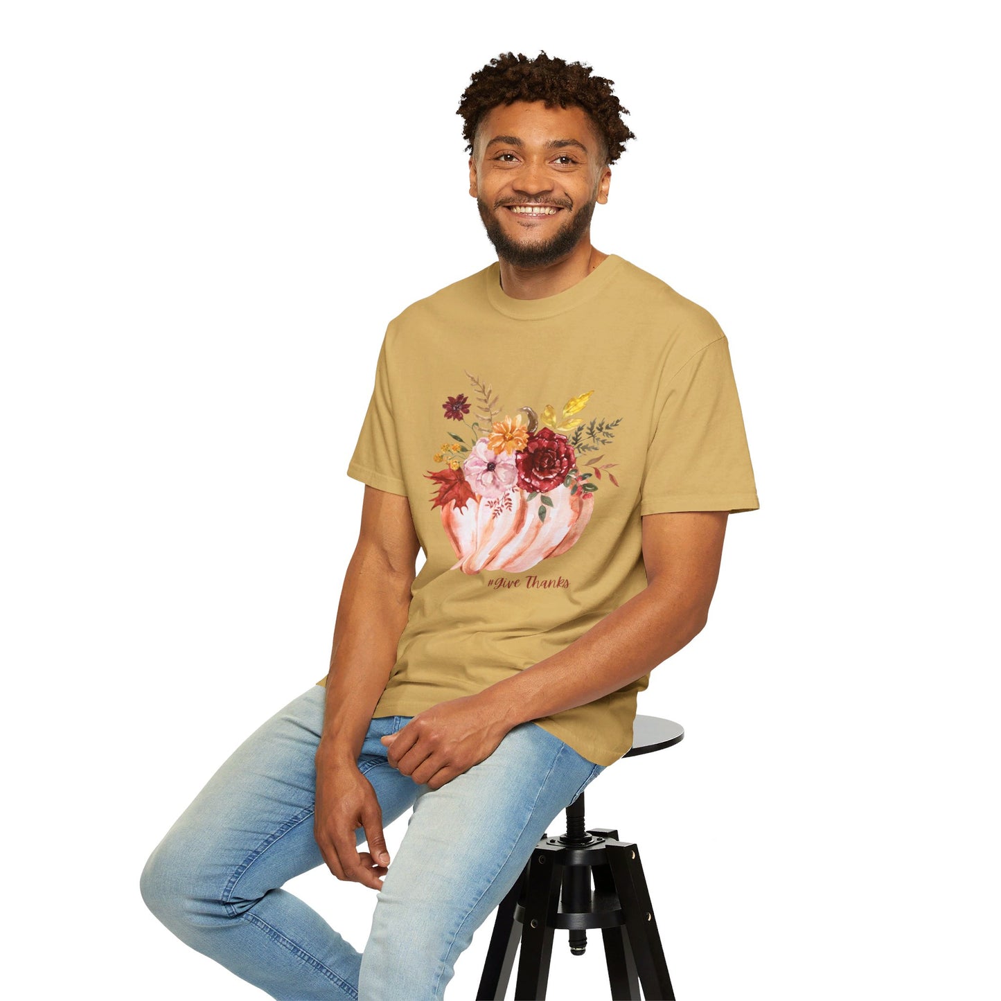 Give Thanks, Unisex Garment-Dyed T-shirt