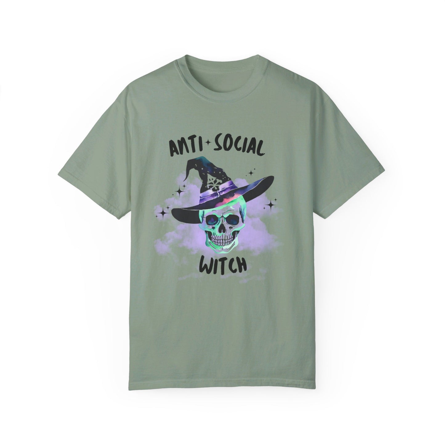 Anti Social Witch, Unisex Garment-Dyed T-shirt