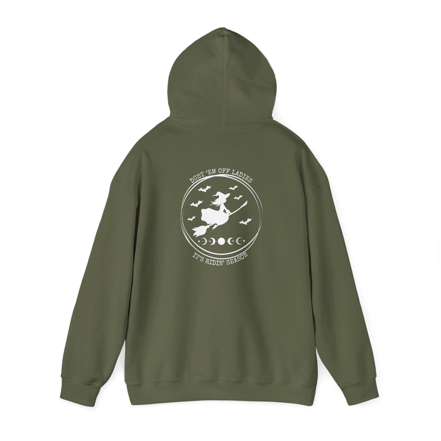 Dust 'Em Off Ladies It's Ridin' Season WFB, Unisex Heavy Blend™ Hooded Sweatshirt