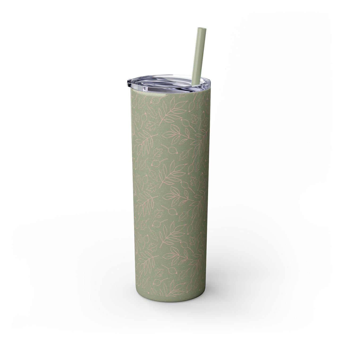 Fall Leaf, Skinny Tumbler with Straw, 20oz