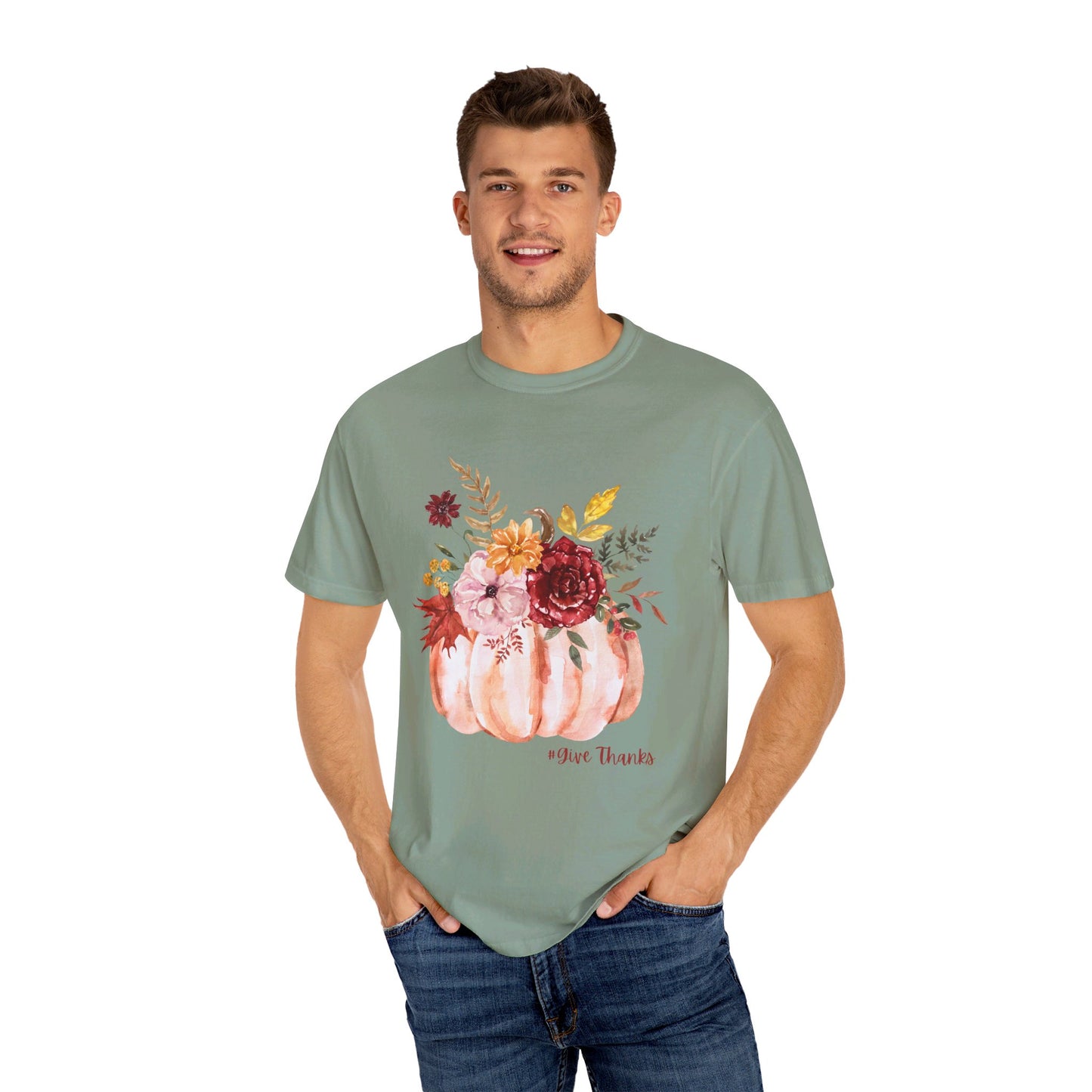 Give Thanks, Unisex Garment-Dyed T-shirt