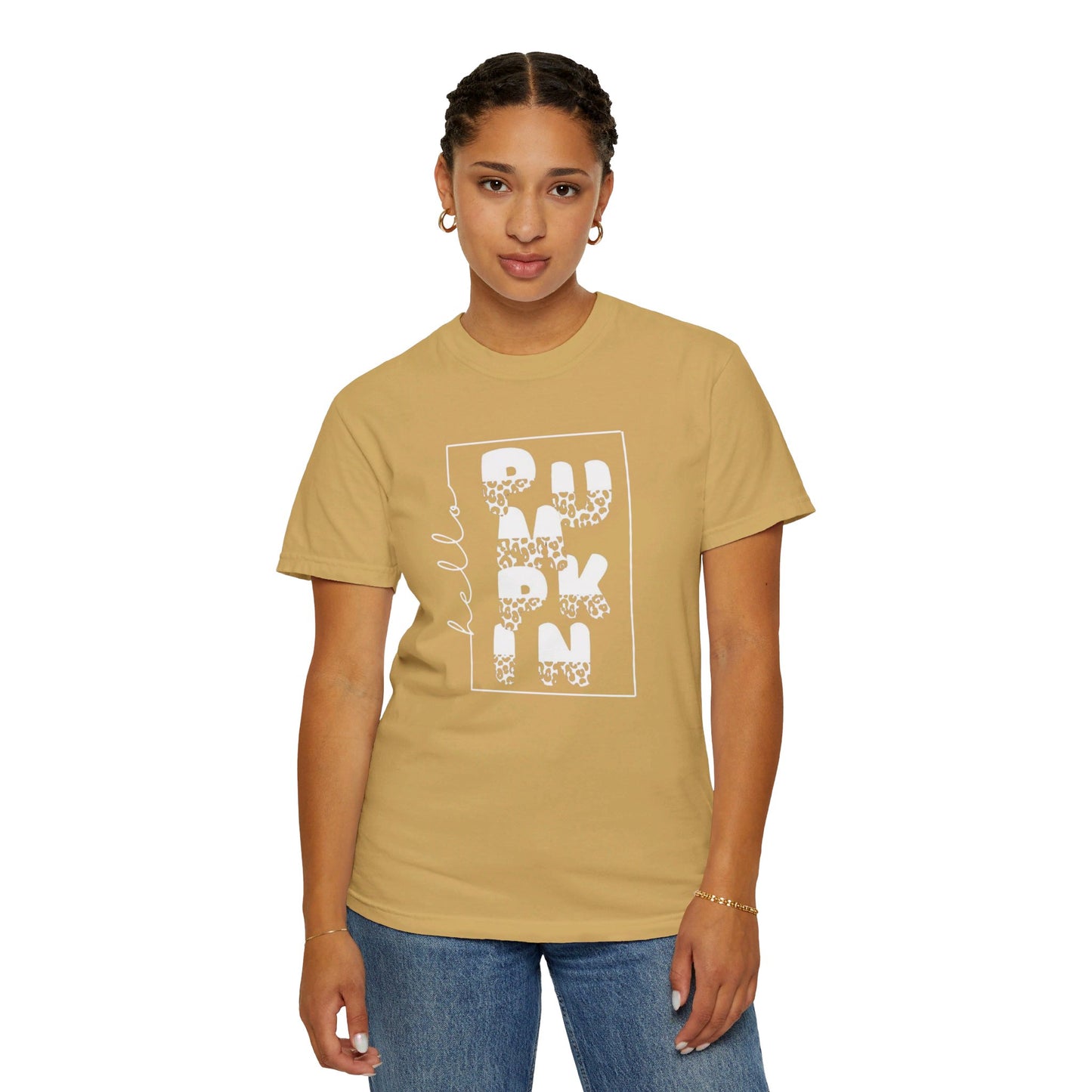 Hello PUMPKIN, Unisex Garment-Dyed T-shirt