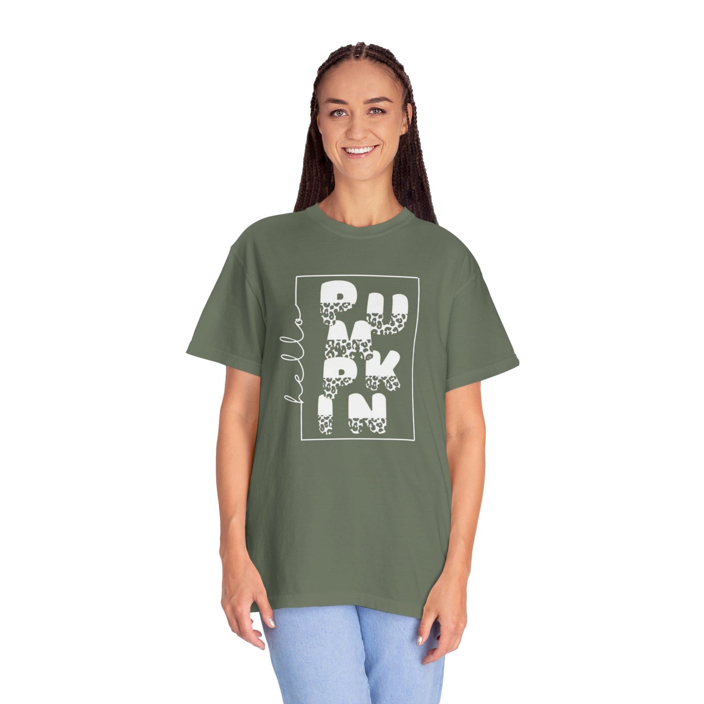 Hello PUMPKIN, Unisex Garment-Dyed T-shirt