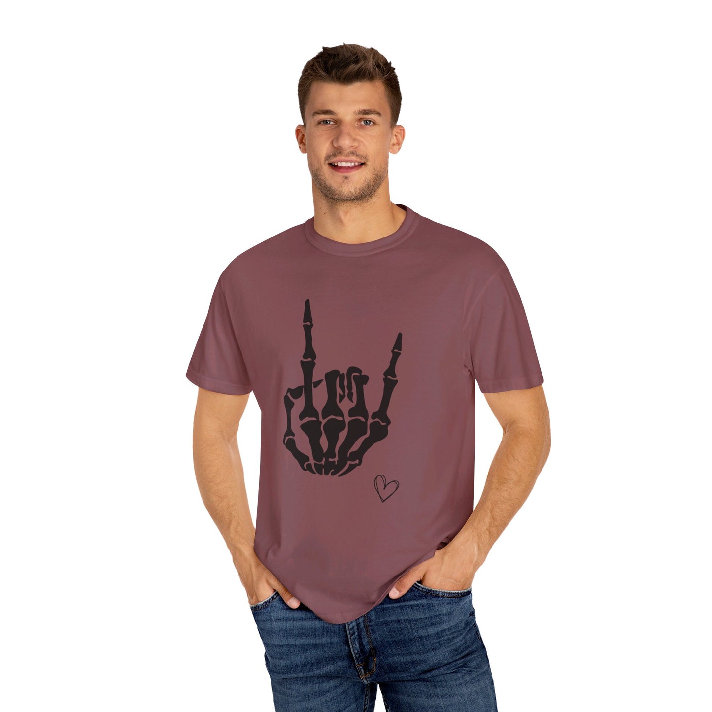 Skeleton Hand, Unisex Garment-Dyed T-shirt