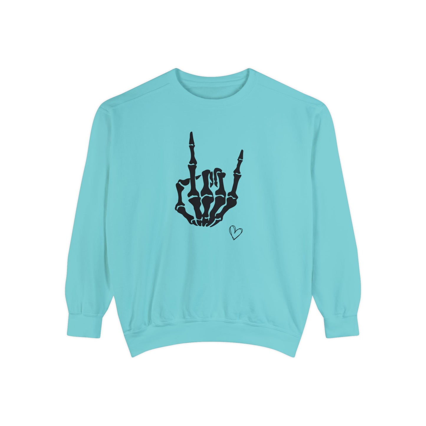 Skeleton Hand, Unisex Garment-Dyed Sweatshirt