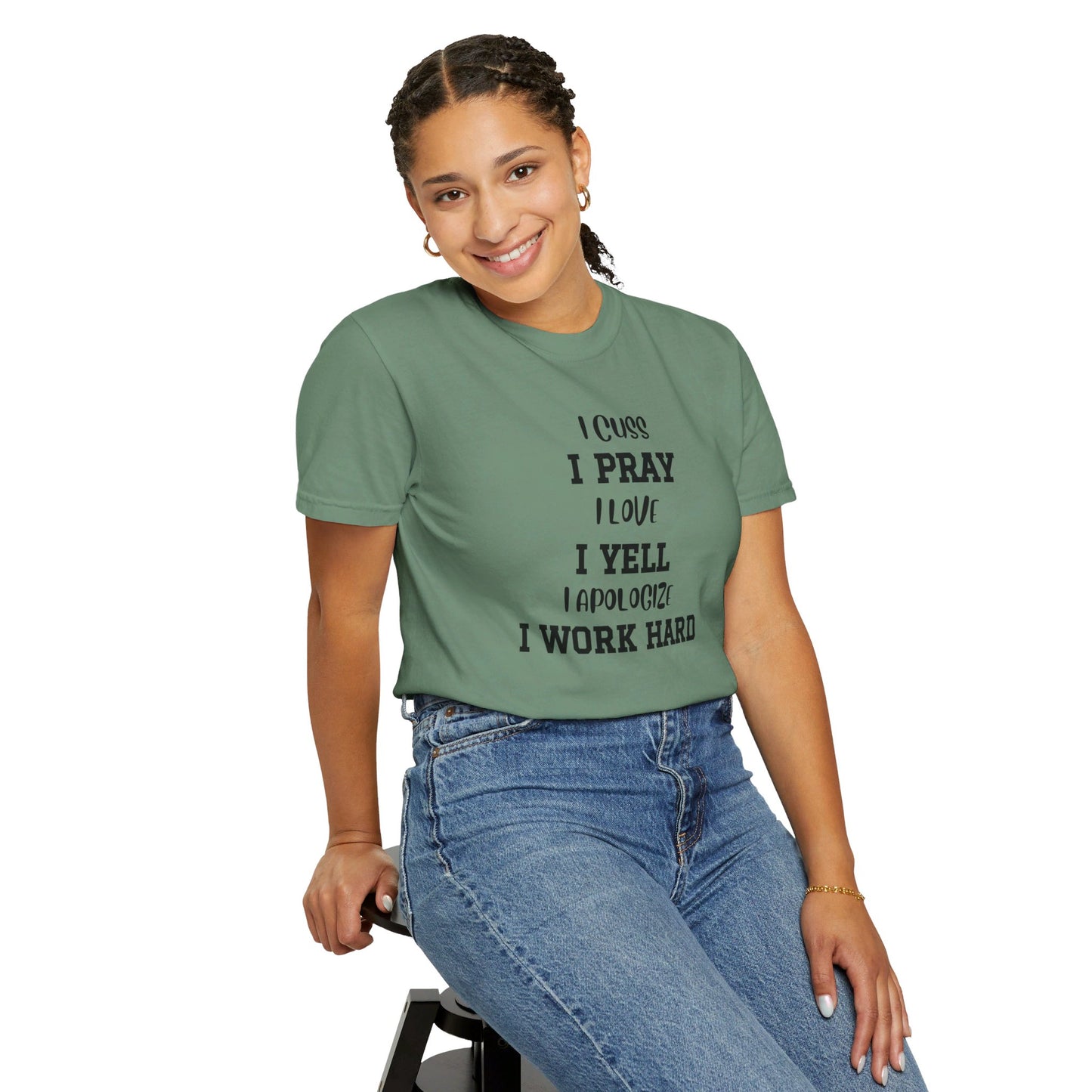 Mom Life, Unisex Garment-Dyed T-shirt