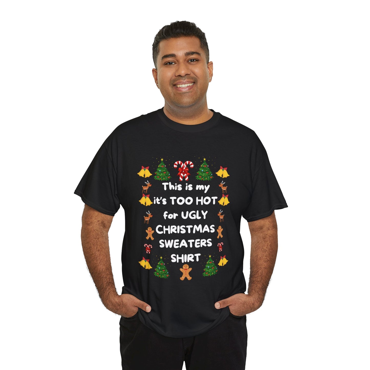 Ugly Sweater T-shirt, Unisex Heavy Cotton Tee