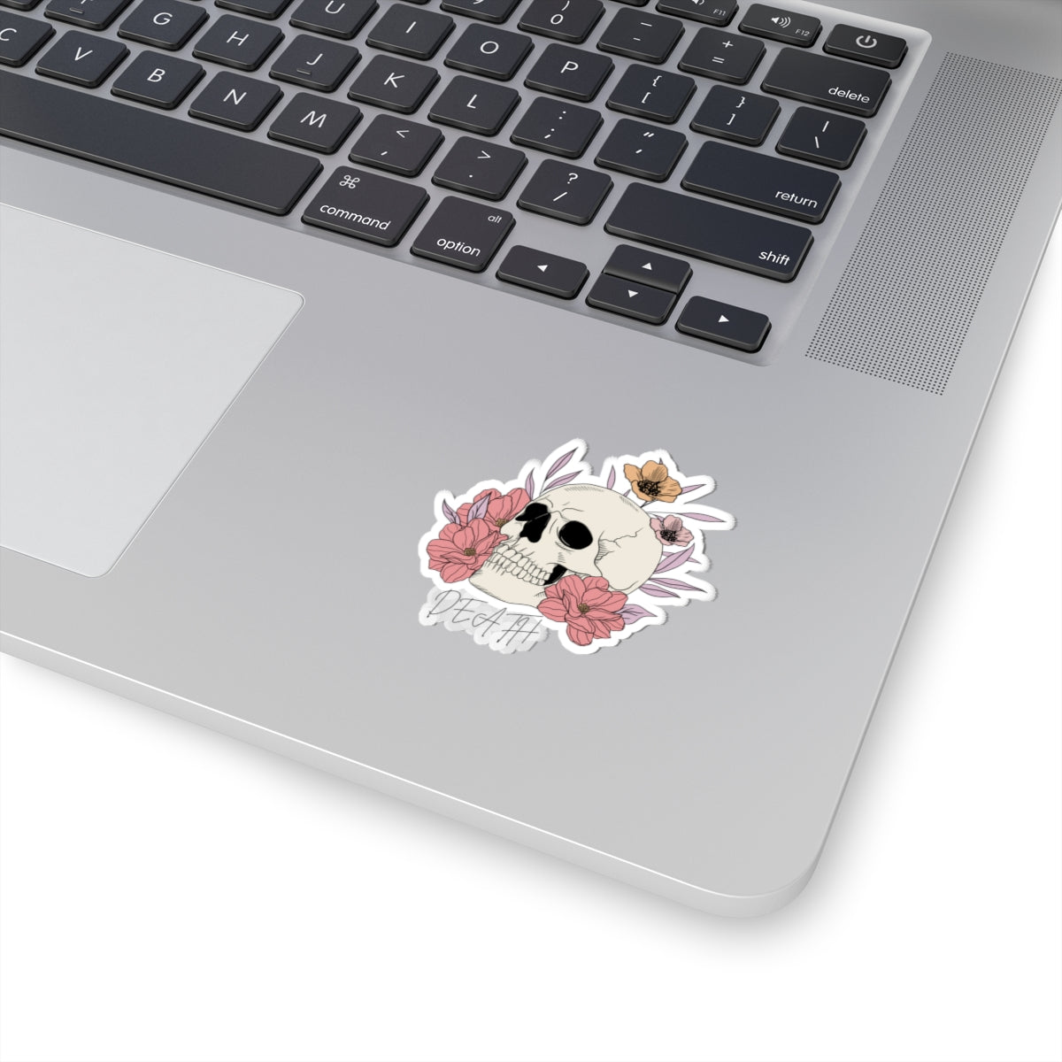 Skull and Flowers Death Sticker, Copy of One More Chapter WB, Kiss-Cut Stickers