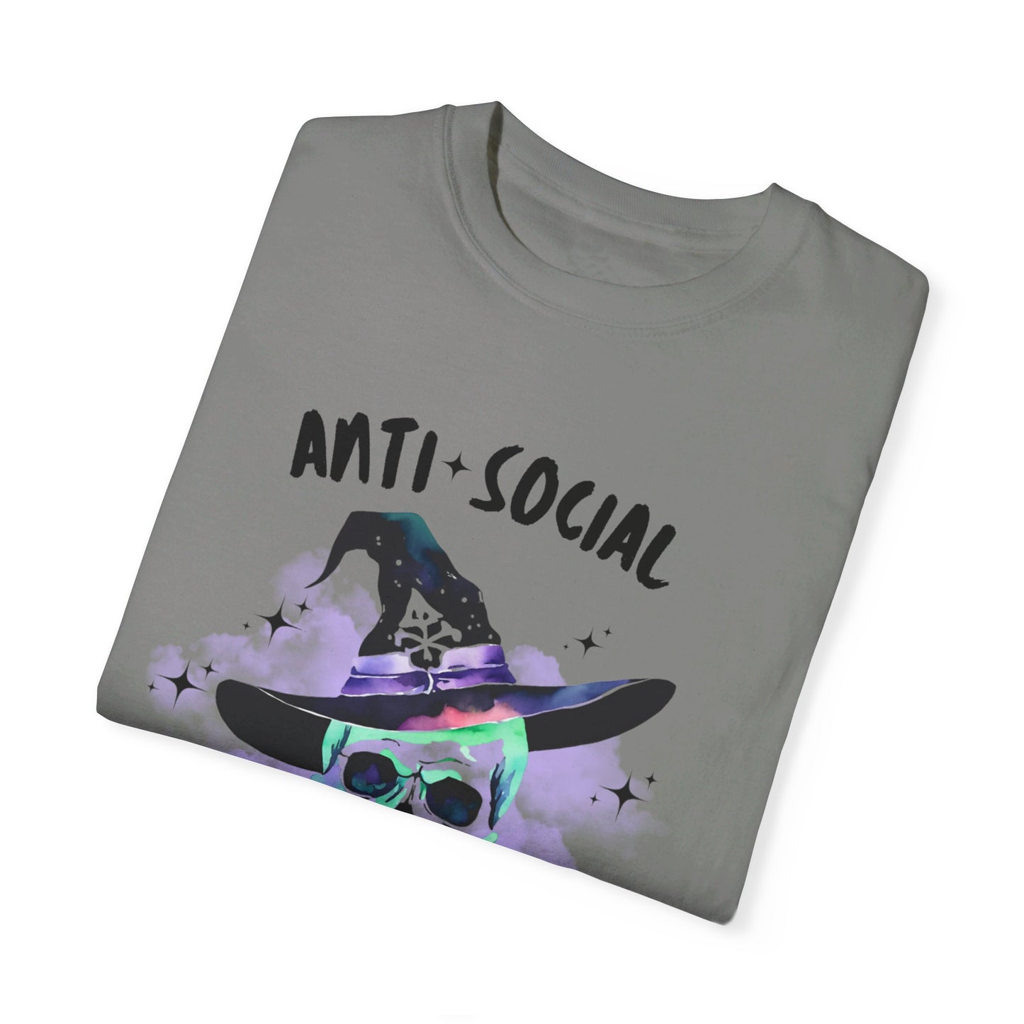 Anti Social Witch, Unisex Garment-Dyed T-shirt