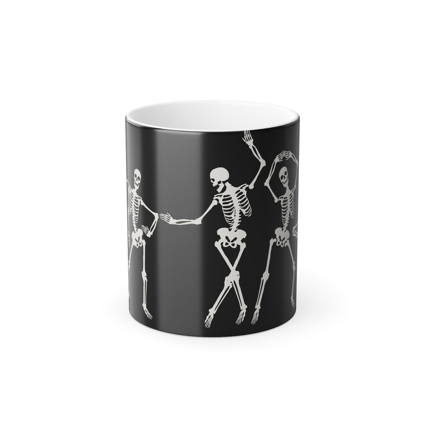 Skeleton Dancing, Color Morphing Mug, 11oz