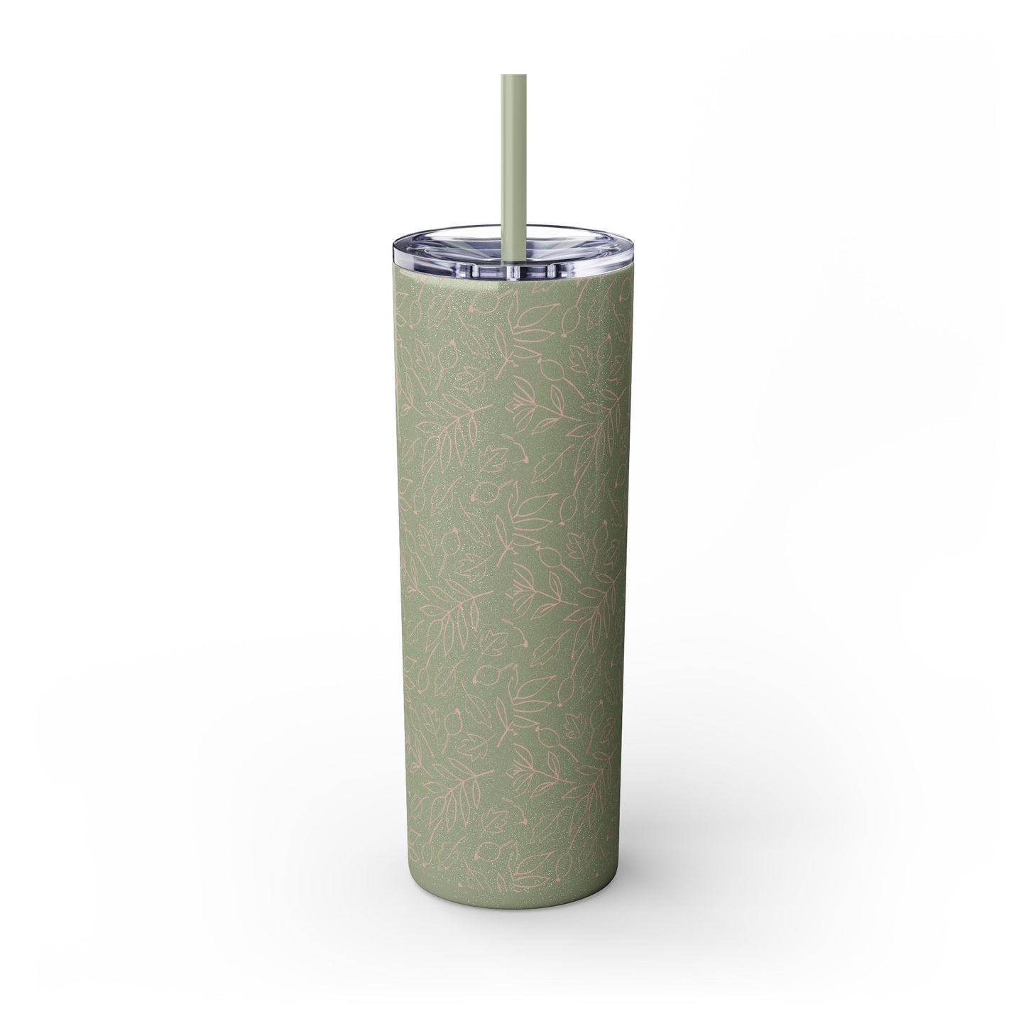 Fall Leaf, Skinny Tumbler with Straw, 20oz