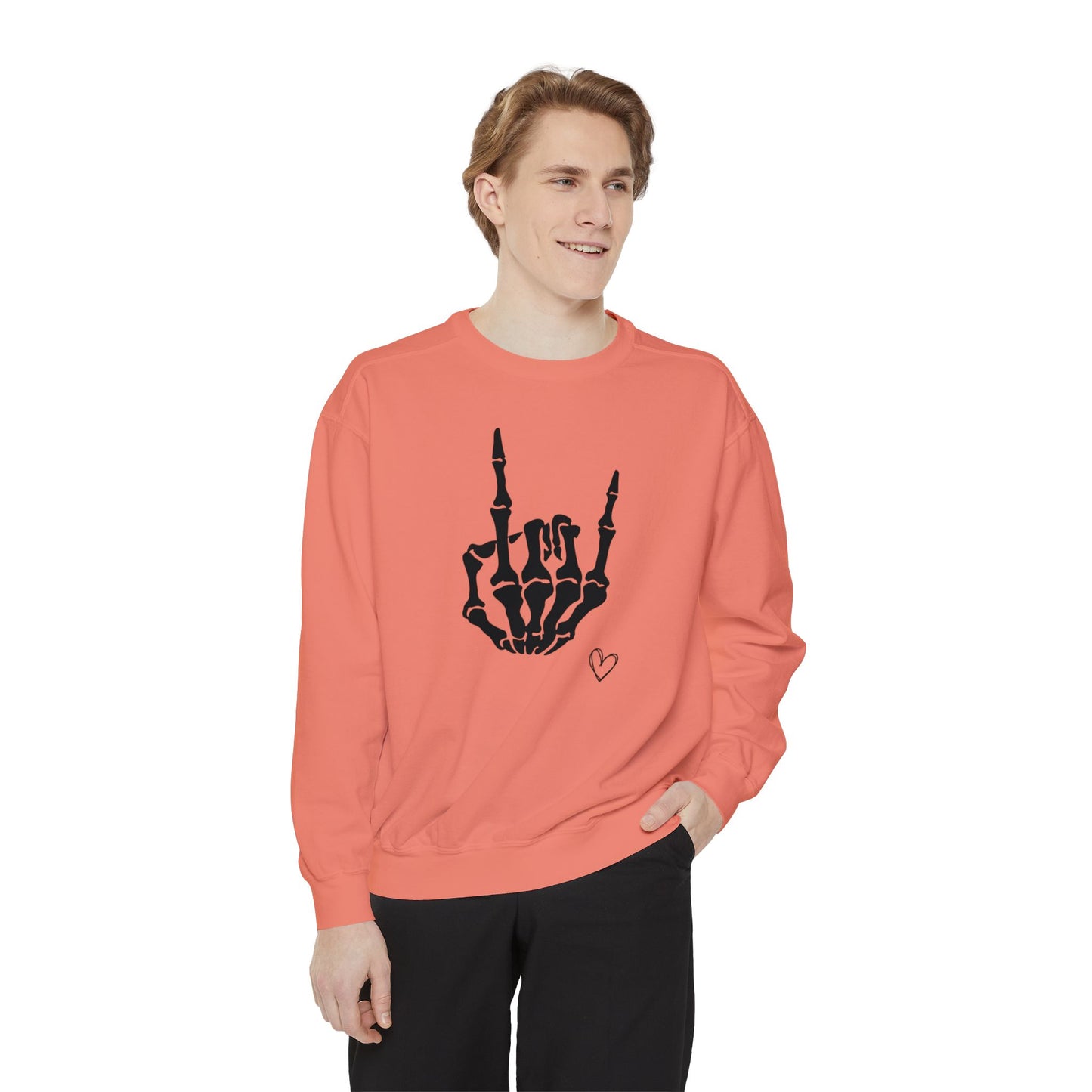 Skeleton Hand, Unisex Garment-Dyed Sweatshirt