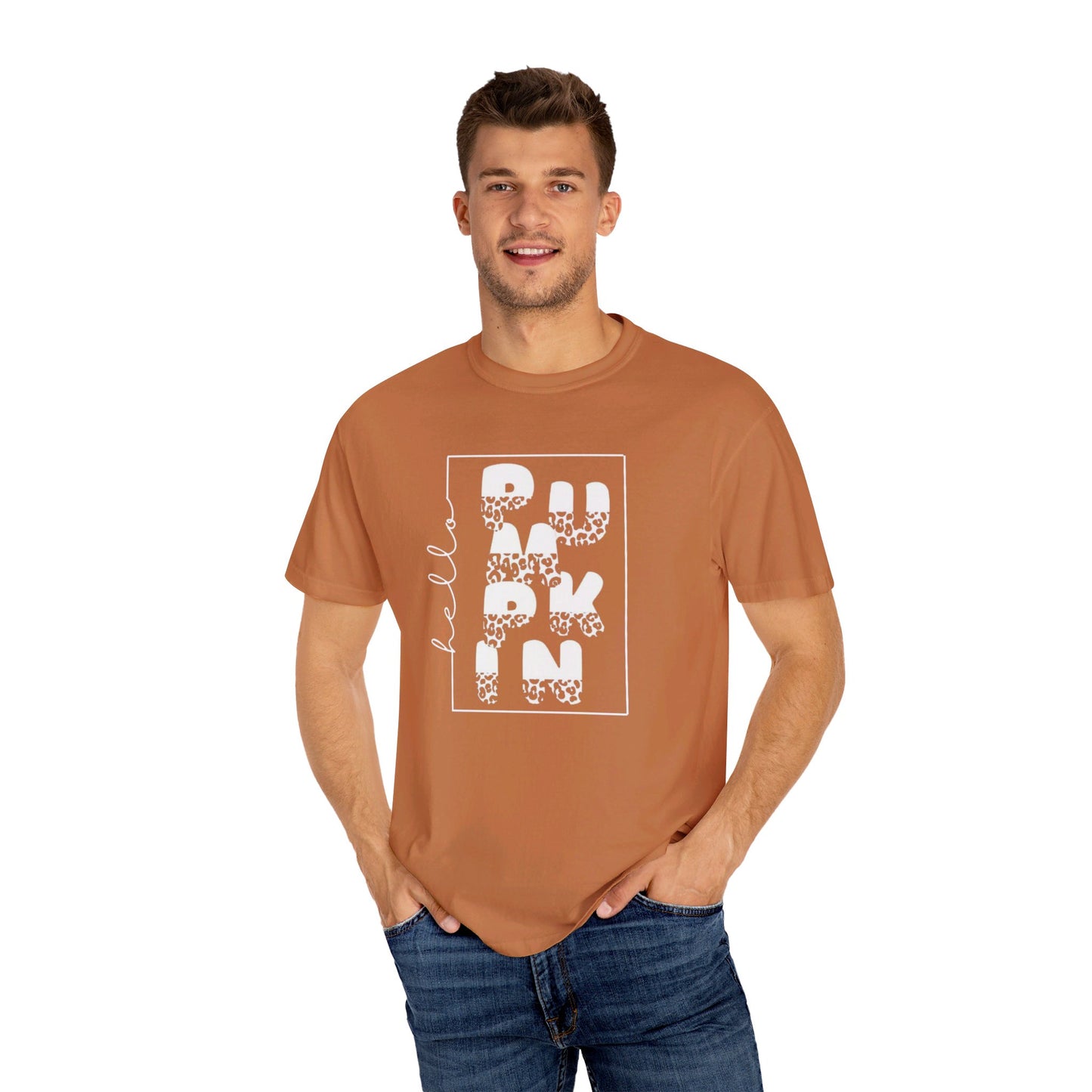 Hello PUMPKIN, Unisex Garment-Dyed T-shirt