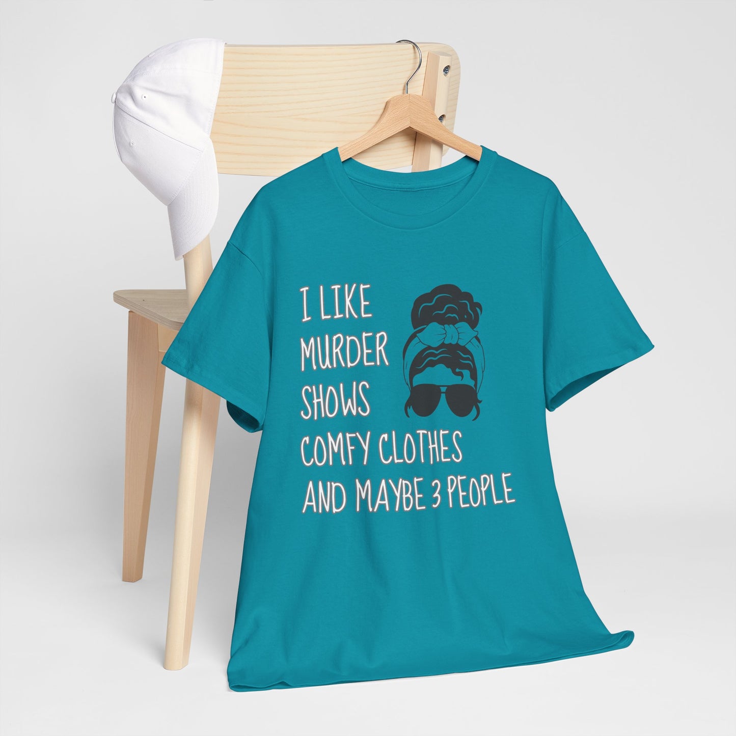 murder shows & comfy clothes, Unisex Heavy Cotton Tee