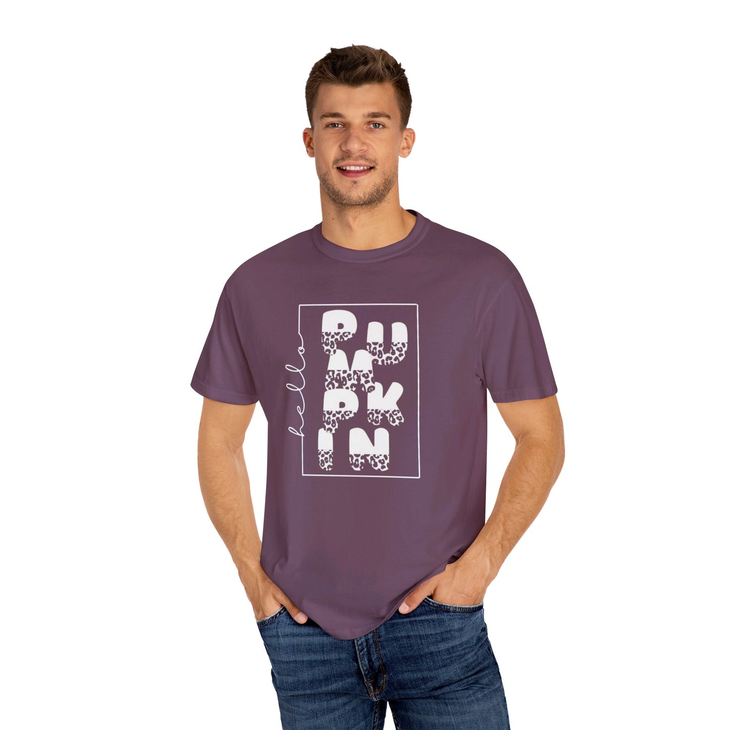 Hello PUMPKIN, Unisex Garment-Dyed T-shirt