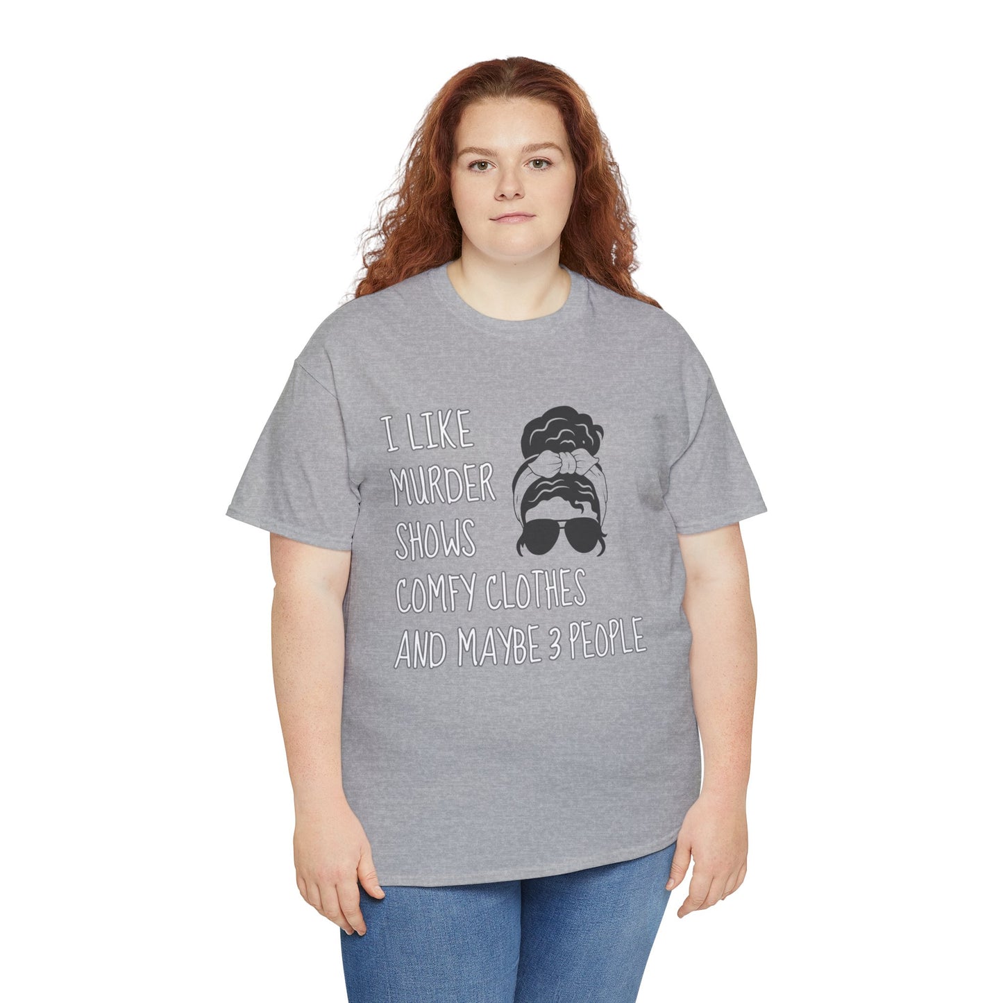 murder shows & comfy clothes, Unisex Heavy Cotton Tee