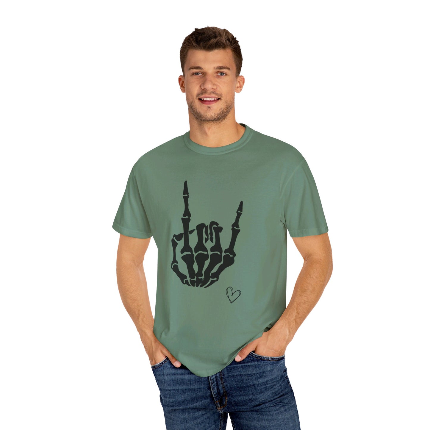 Skeleton Hand, Unisex Garment-Dyed T-shirt