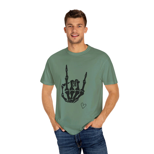 Skeleton Hand, Unisex Garment-Dyed T-shirt