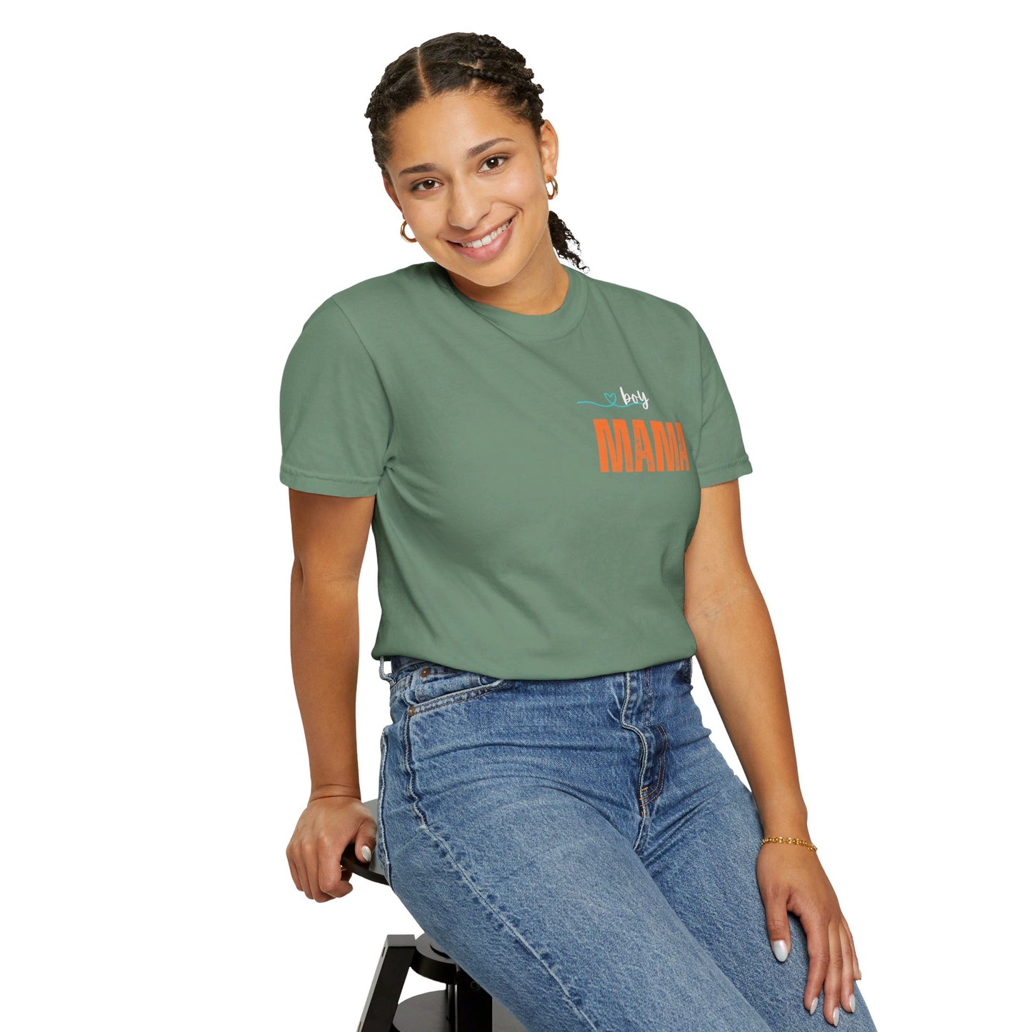 Boy MAMA, Unisex Garment-Dyed T-shirt