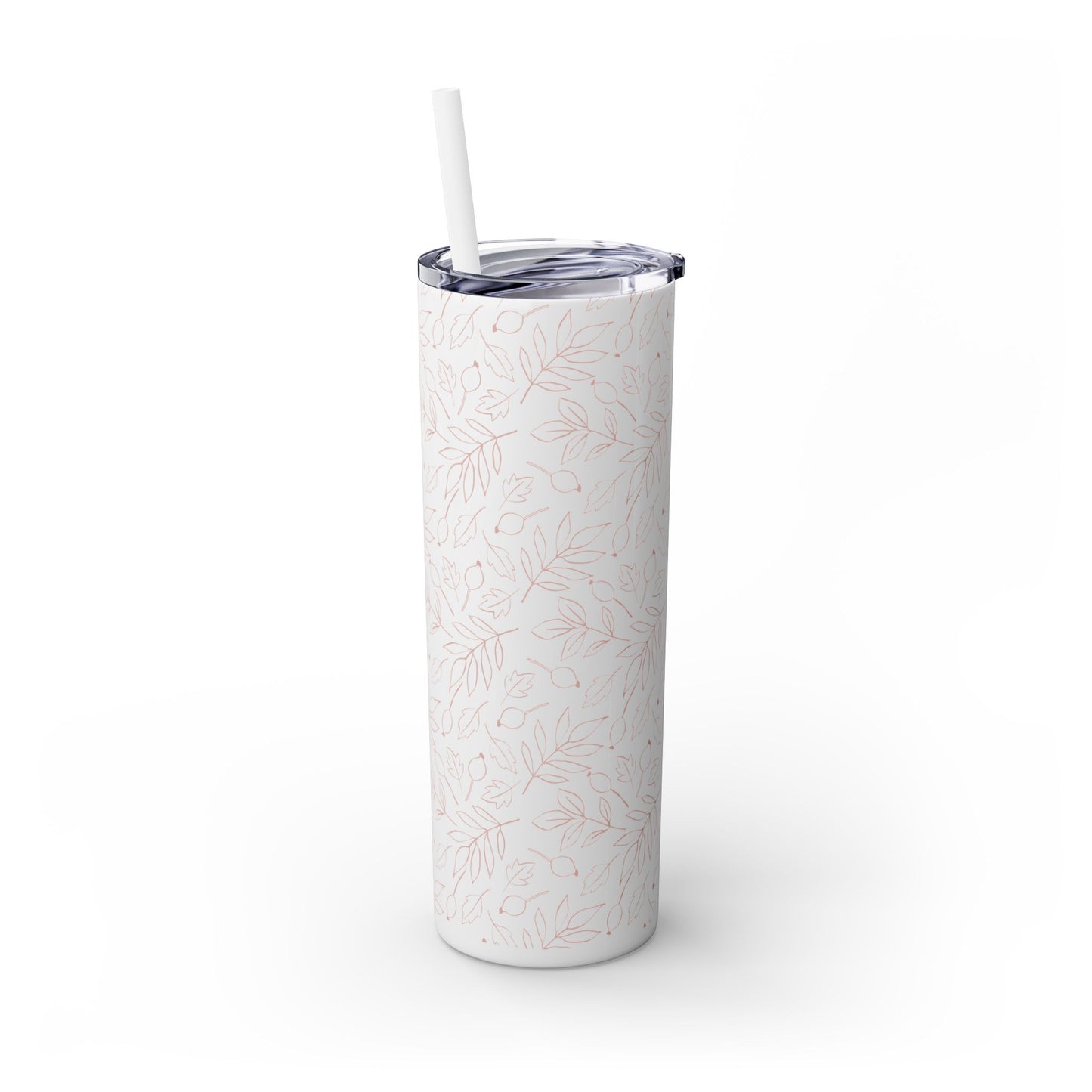 Fall Leaf, Skinny Tumbler with Straw, 20oz