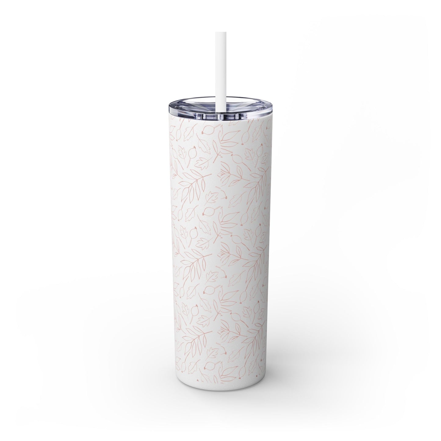 Fall Leaf, Skinny Tumbler with Straw, 20oz