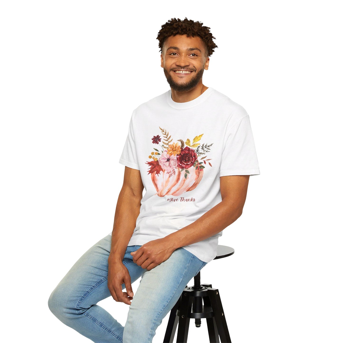 Give Thanks, Unisex Garment-Dyed T-shirt