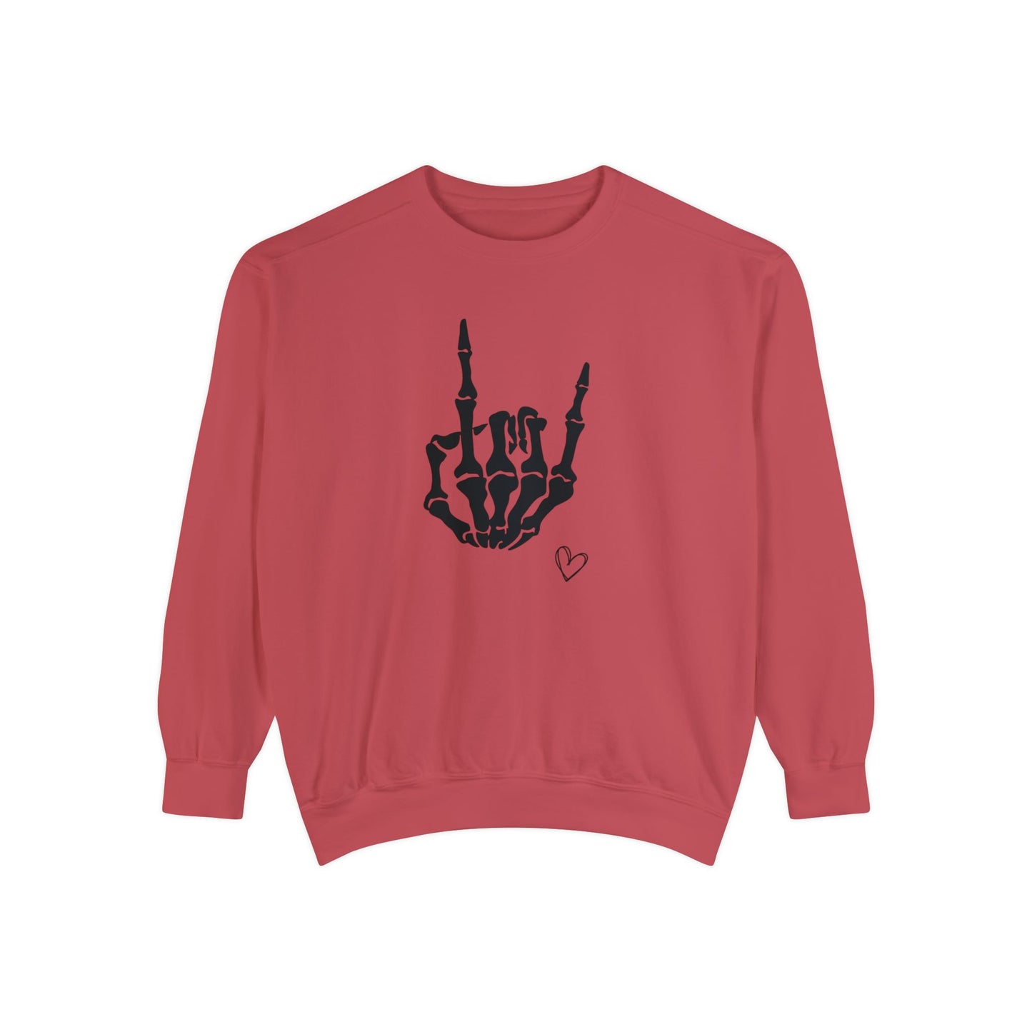 Skeleton Hand, Unisex Garment-Dyed Sweatshirt