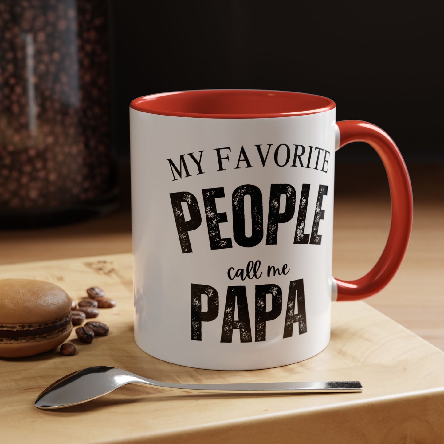 My Favorite People Call Me PAPA, Accent Coffee Mug (11, 15oz)