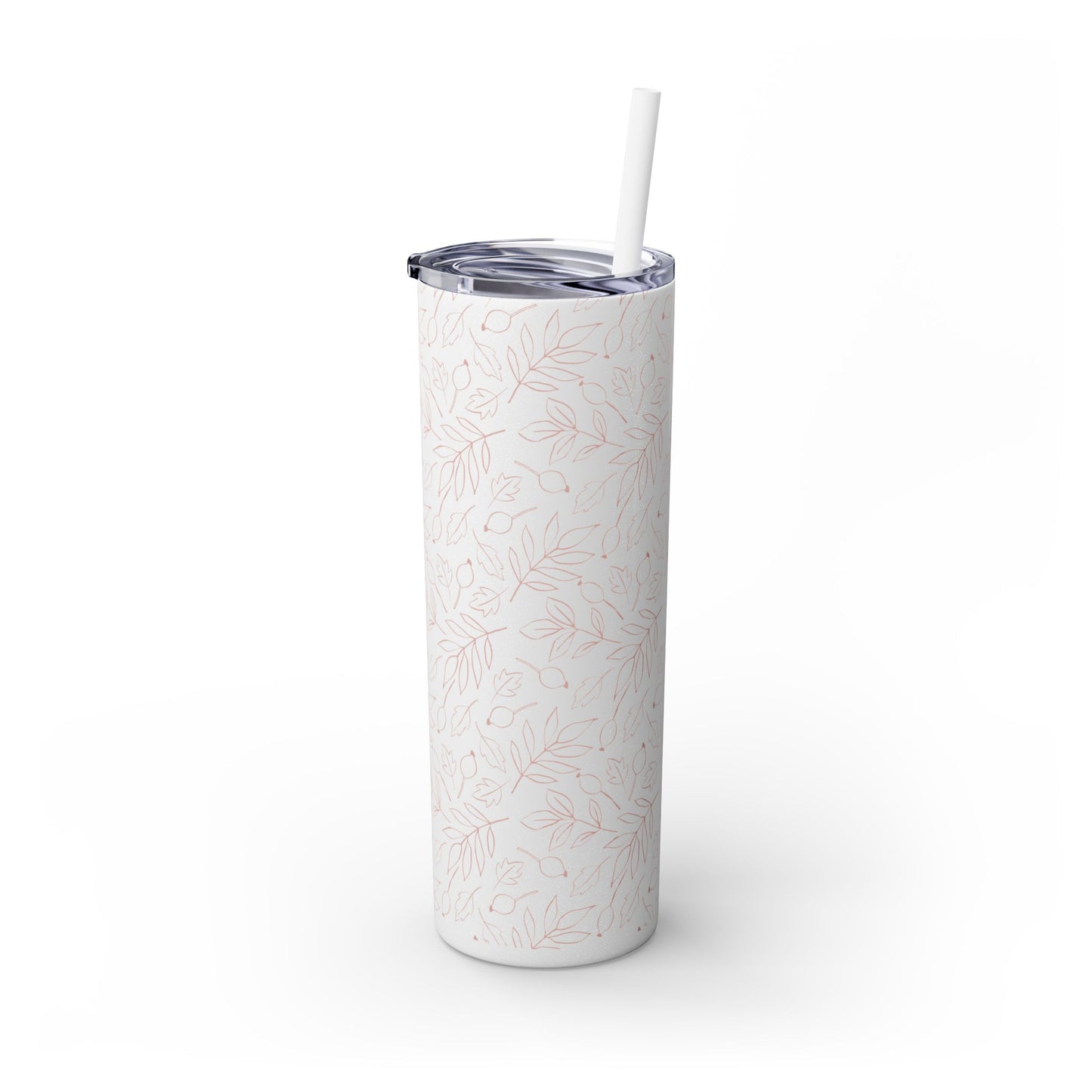 Fall Leaf, Skinny Tumbler with Straw, 20oz
