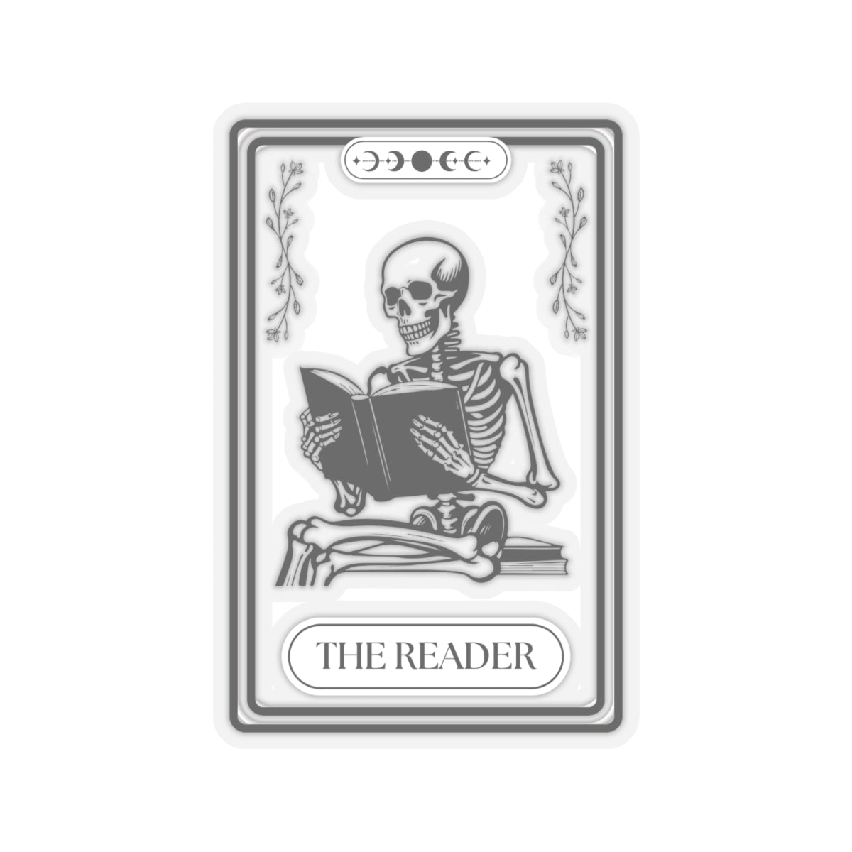 The Reader Tarot Card Sticker, Copy of One More Chapter WB, Kiss-Cut Stickers