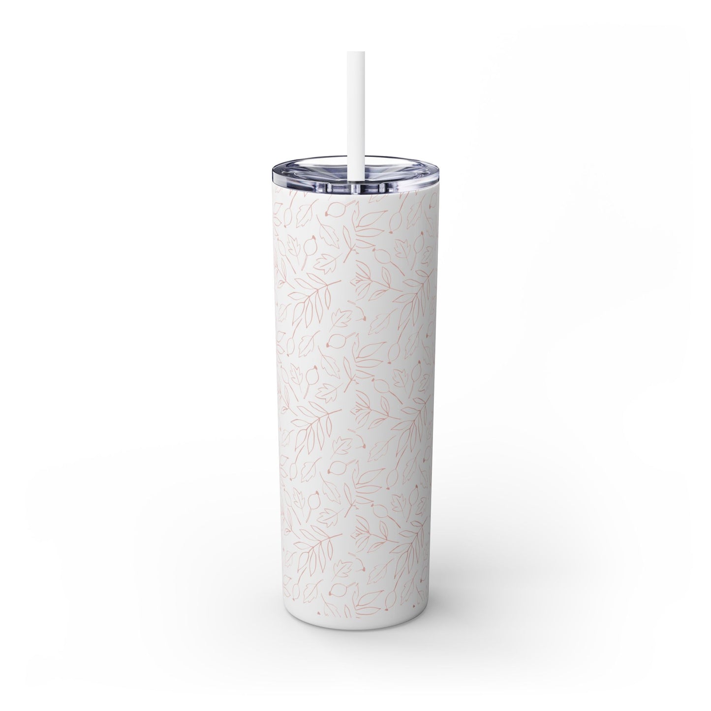 Fall Leaf, Skinny Tumbler with Straw, 20oz