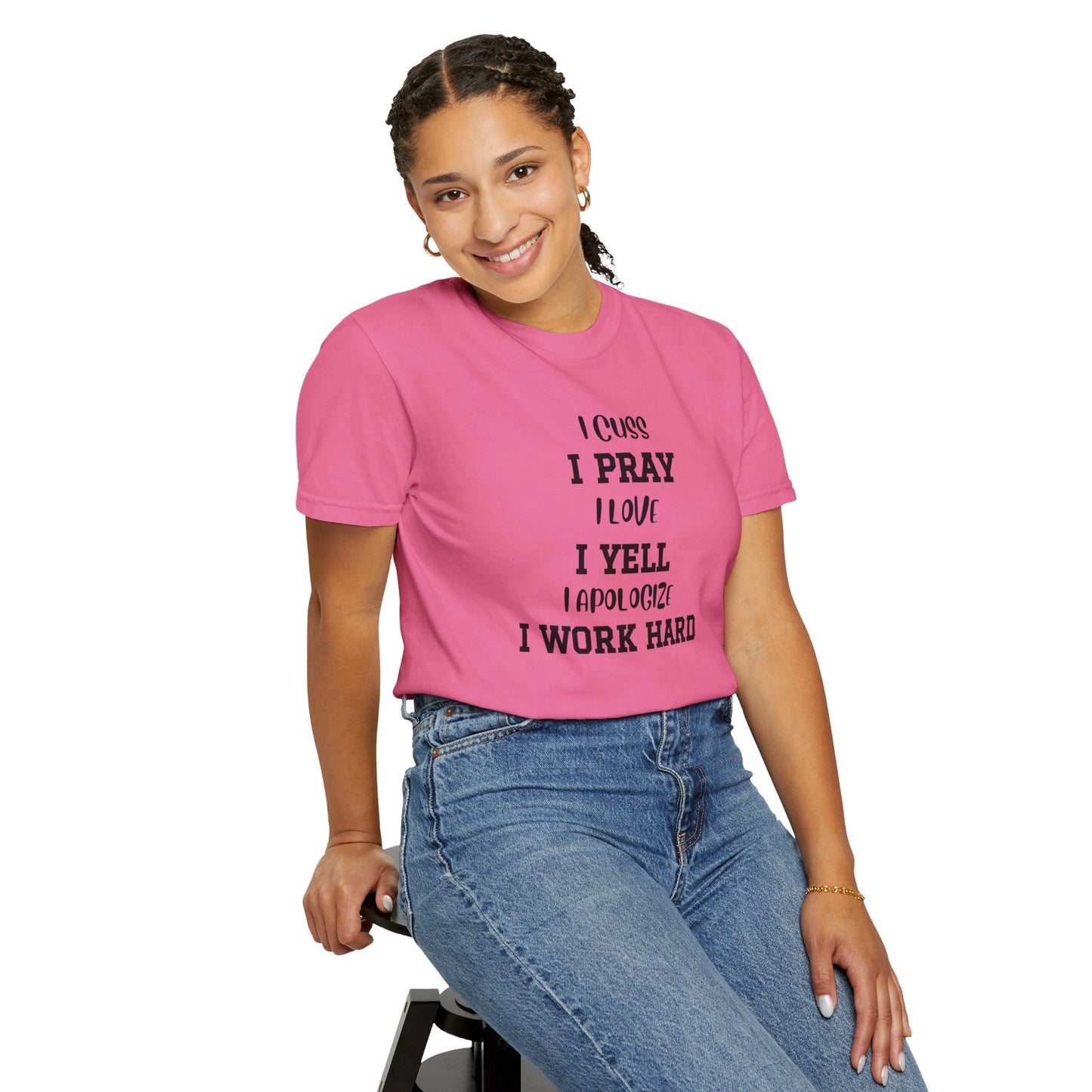 Mom Life, Unisex Garment-Dyed T-shirt