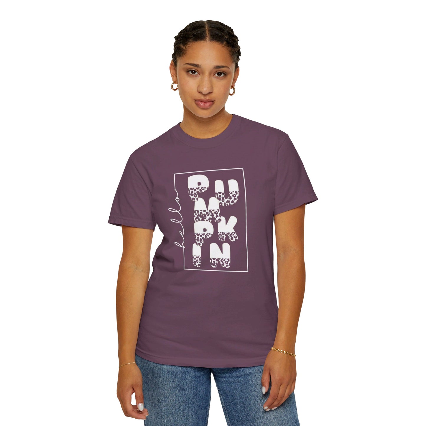 Hello PUMPKIN, Unisex Garment-Dyed T-shirt