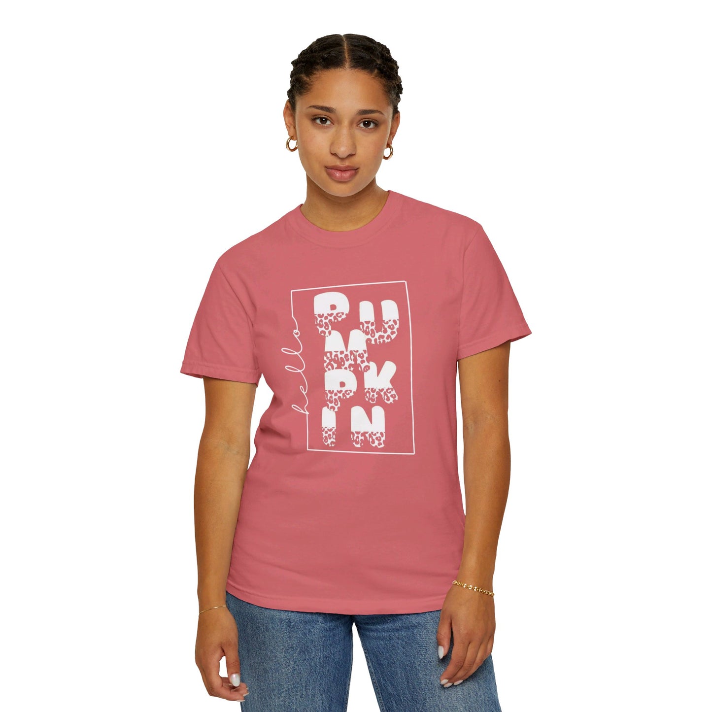Hello PUMPKIN, Unisex Garment-Dyed T-shirt