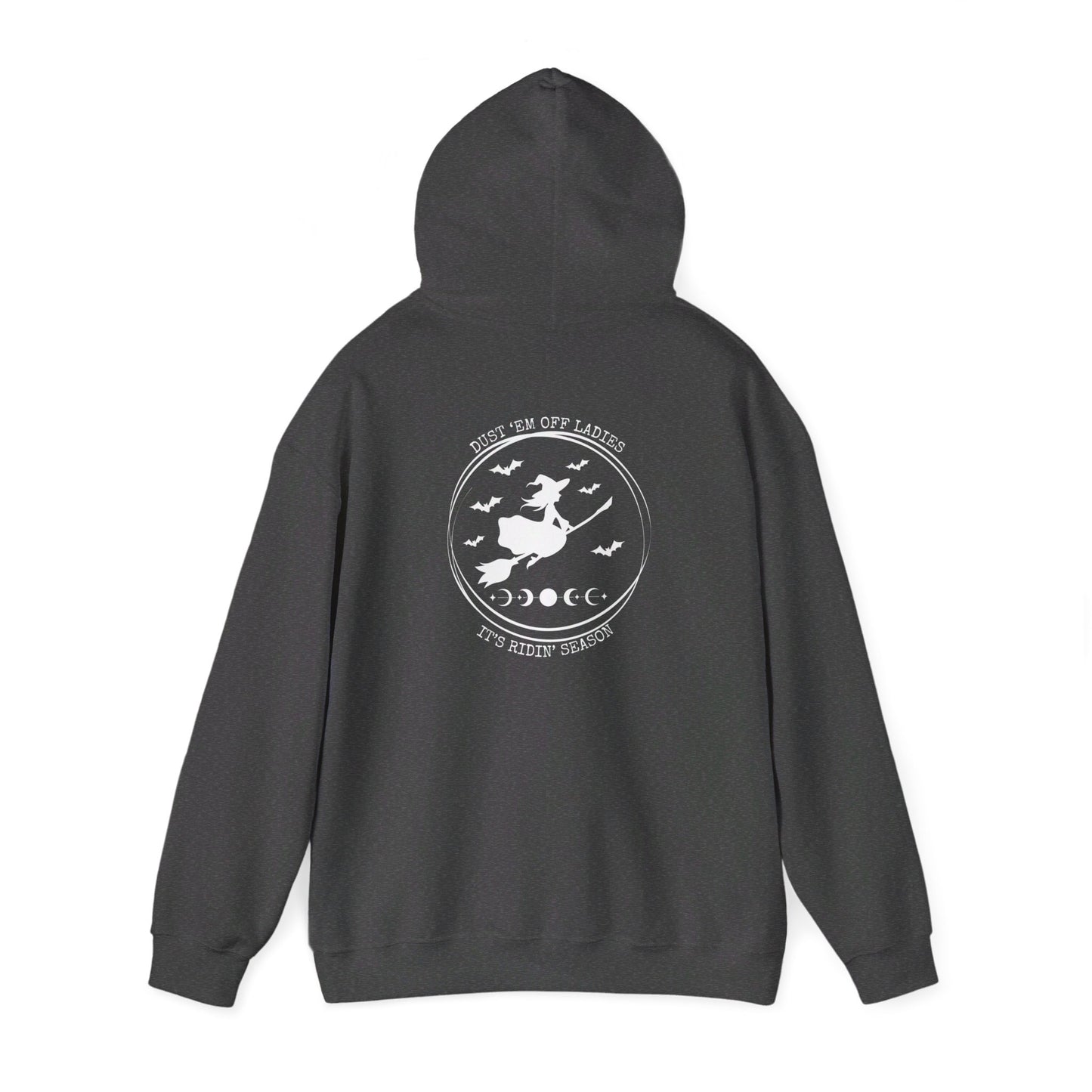 Dust 'Em Off Ladies It's Ridin' Season WFB, Unisex Heavy Blend™ Hooded Sweatshirt