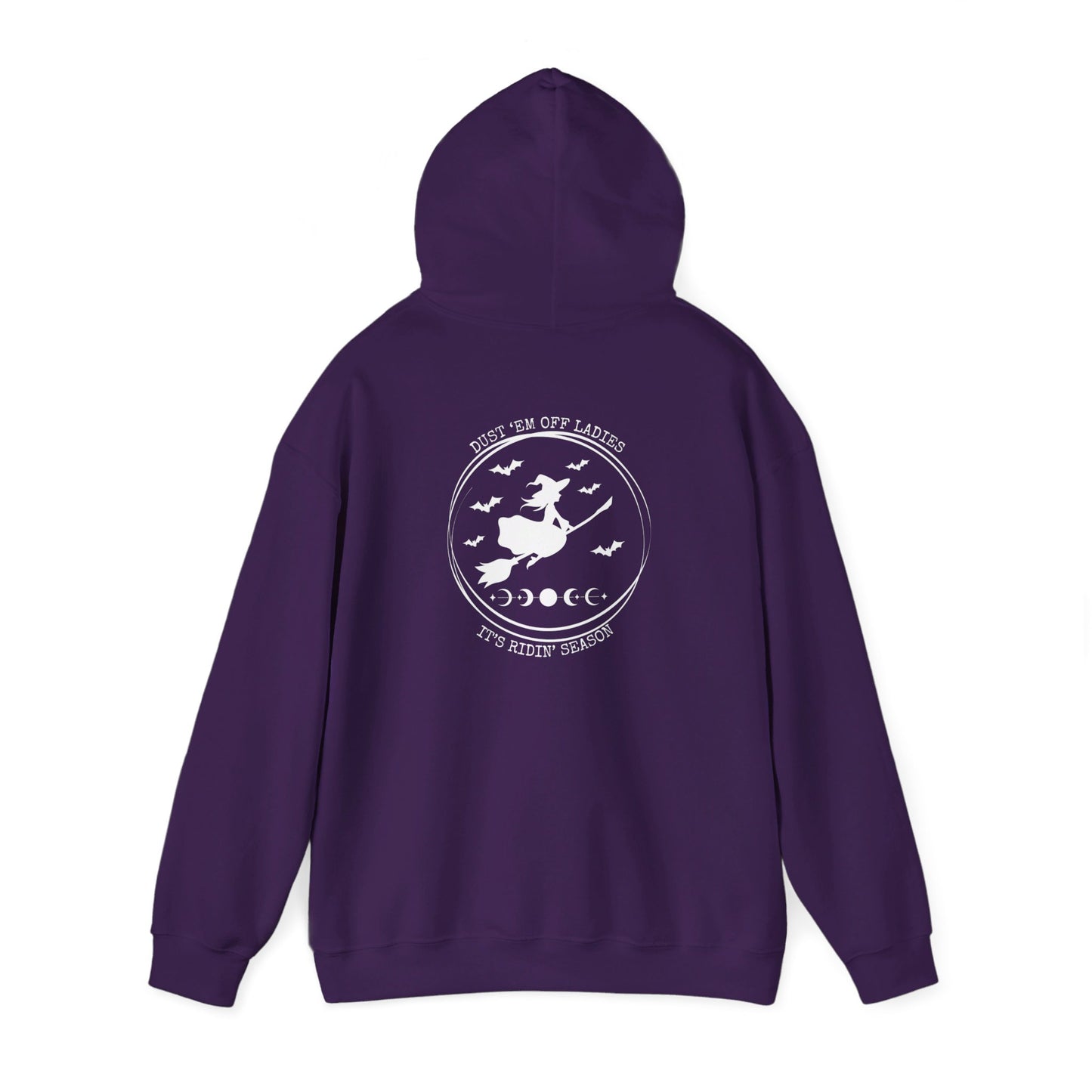 Dust 'Em Off Ladies It's Ridin' Season WFB, Unisex Heavy Blend™ Hooded Sweatshirt