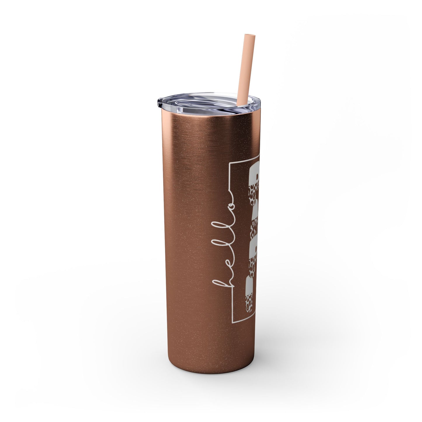 Hello Pumpkin, Skinny Tumbler with Straw, 20oz