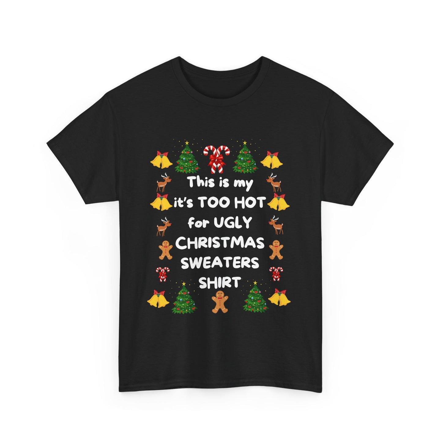 Ugly Sweater T-shirt, Unisex Heavy Cotton Tee
