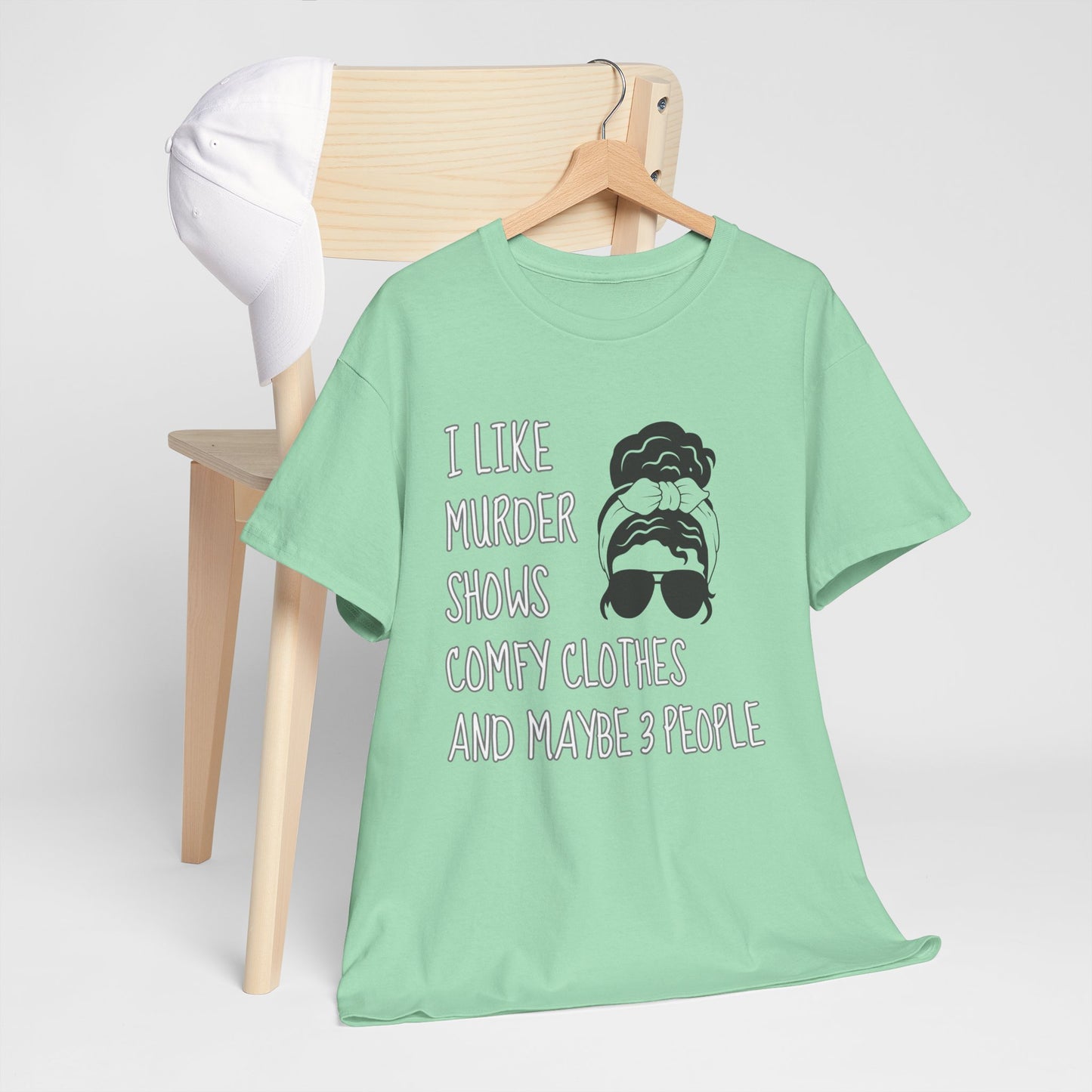 murder shows & comfy clothes, Unisex Heavy Cotton Tee