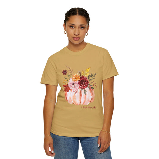 Give Thanks, Unisex Garment-Dyed T-shirt